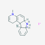 4-methyl-1,6a,7,7a,11a,11b-hexahydropyrido[2,3-c]carbazol-7-ium;iodide molecular structure