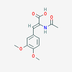 (2e)-2-acetamido-3-(3,4-dimethoxyphenyl)acrylic Acid molecular structure