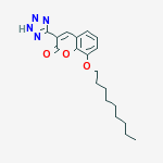 8-(nonyloxy)-3-(2H-tetrazol-5-yl)-2H-chromen-2-one molecular structure