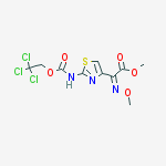 Methyl (2z)-2-methoxyimino-2-[2-(2,2,2-trichloroethoxycarbonylamino)-1,3-thiazol-4-yl]acetate molecular structure