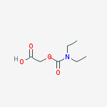 2-(diethylcarbamoyloxy)acetic Acid molecular structure