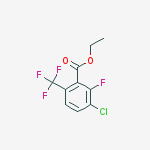 ethyl 3-chloro-2-fluoro-6-(trifluoromethyl)benzoate molecular structure