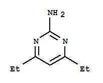 2-Pyrimidinamine,4,6-diethyl- molecular structure