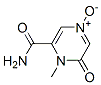 2-Pyrazinecarboxamide,1,6-dihydro-N-methyl-6-oxo-, 4-oxide molecular structure