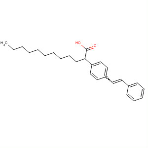 Benzenedodecanoic acid, 4-(2-phenylethenyl)-, (E)-
