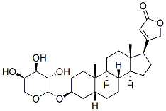 digitoxigenin arabinoside molecular structure