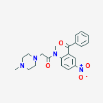 N-METHYL-2-(4-METHYLPIPERAZIN-1-YL)-(2-BENZOYL-4-NITRO)ACETANILIDE