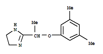 1H-Imidazole,2-[1-(3,5-dimethylphenoxy)ethyl]-4,5-dihydro- molecular structure