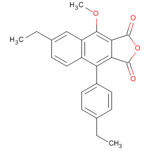 Naphtho[2,3-c]furan-1,3-dione, 6-ethyl-9-(4-ethylphenyl)-4-methoxy- molecular structure