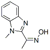 ETHANONE,1-(1-METHYL-1H-BENZO[D]IMIDAZOL-2-YL)-,OXIME,(Z)- molecular structure