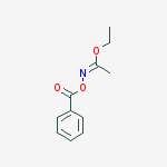 [(e)-1-ethoxyethylideneamino] Benzoate molecular structure