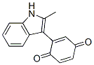 2-(2-methyl-1H-indol-3-yl)cyclohexa-2,5-diene-1,4-dione molecular structure