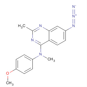 4-Quinazolinamine, 7-azido-N-(4-methoxyphenyl)-N,2-dimethyl- molecular structure