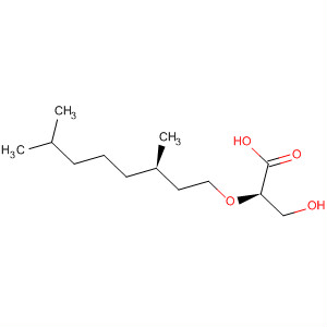 Propanoic acid, 2-[[(3R)-3,7-dimethyloctyl]oxy]-3-hydroxy-, (2R)- molecular structure