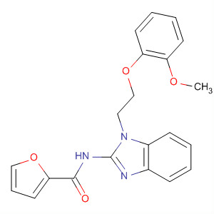 2-Furancarboxamide,N-[1-[2-(2-methoxyphenoxy)ethyl]-1H-benzimidazol-2-yl]- molecular structure