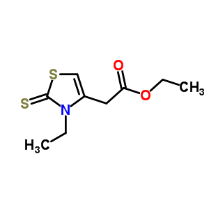 Ethyl 2-(3-ethyl-2-sulfanylidene-1,3-thiazol-4-yl)acetate molecular structure