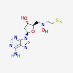 S-(5-deoxyadenosyl-5)-S-methylthioethylhydroxylamine molecular structure