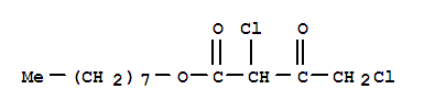 octyl 2,4-dichloro-3-oxobutyrate molecular structure