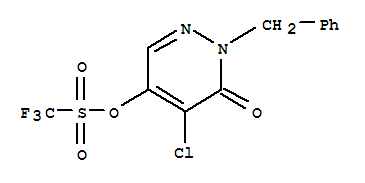 2-BENZYL-4-CHLORO-5-TRIFLUOROMETHANESULFONYLOXY-3(2H)-PYRIDAZINONE
