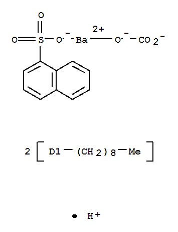 Hydrogen (carbonato(2-)-O)(dinonylnaphthalene-1-sulphonato-O)barate(1-)