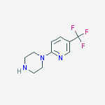 1-[5-(TRIFLUOROMETHYL)PYRIDINE-2-YL]PIPERAZINE molecular structure