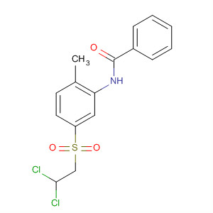 Benzamide, N-[5-[(2,2-dichloroethyl)sulfonyl]-2-methylphenyl]- molecular structure