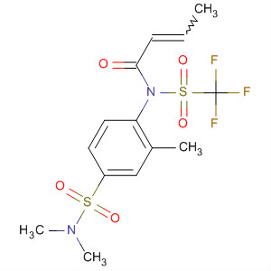 2-Butenamide,N-[4-[(dimethylamino)sulfonyl]-2-methylphenyl]-N-[(trifluoromethyl)sulfonyl]- molecular structure
