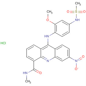 4-Acridinecarboxamide,9-[[2-methoxy-4-[(methylsulfonyl)amino]phenyl]amino]-N-methyl-6-nitro-,monohydrochloride
