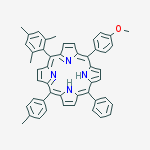 21H,23H-PORPHINE, 5-(4-METHOXYPHENYL)-15-(4-METHYLPHENYL)-10-PHENYL-20-(2,4,6-TRIMETHYLPHENYL)- molecular structure