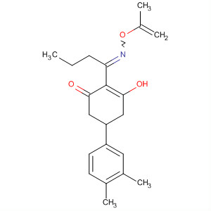 2-Cyclohexen-1-one,5-(3,4-dimethylphenyl)-3-hydroxy-2-[1-[(2-propenyloxy)imino]butyl]- molecular structure