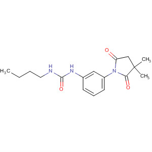 Urea, N-butyl-N'-[3-(3,3-dimethyl-2,5-dioxo-1-pyrrolidinyl)phenyl]- molecular structure
