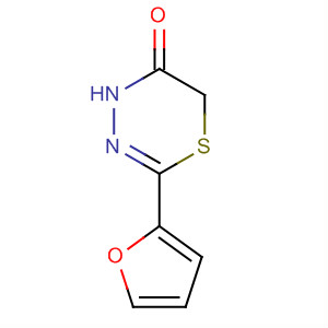 4H-1,3,4-Thiadiazin-5(6H)-one, 2-(2-furanyl)- molecular structure
