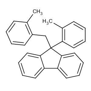 9H-Fluorene, 9-(2-methylphenyl)-9-[(2-methylphenyl)methyl]- molecular structure