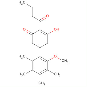 2-Cyclohexen-1-one,3-hydroxy-5-(2-methoxy-3,4,5,6-tetramethylphenyl)-2-(1-oxobutyl)-