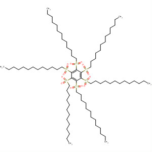 Benzene, hexakis(tridecylsulfonyl)- molecular structure