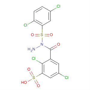 Benzenesulfonic acid, 2,5-dichloro-,2-[(2,5-dichlorophenyl)sulfonyl]hydrazide molecular structure
