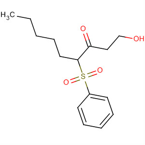 3-Nonanone, 1-hydroxy-4-(phenylsulfonyl)- molecular structure