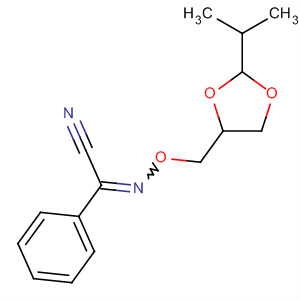 Benzeneacetonitrile,a-[[[2-(1-methylethyl)-1,3-dioxolan-4-yl]methoxy]imino]- molecular structure