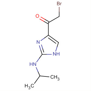 Ethanone, 2-bromo-1-[2-[(1-methylethyl)amino]-1H-imidazol-4-yl]- molecular structure