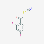 2,4-DIFLUOROPHENACYL THIOCYANATE,95+% molecular structure