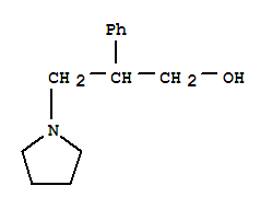 2-PHENYL-3-PYRROLIDIN-1-YL-PROPAN-1-OL molecular structure