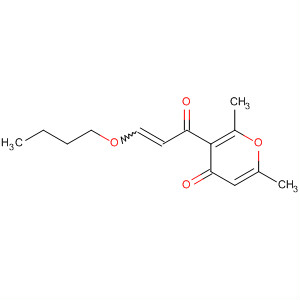 4H-Pyran-4-one, 3-(3-butoxy-1-oxo-2-propenyl)-2,6-dimethyl-