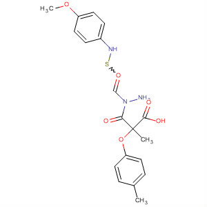 Propanoic acid, 2-(4-methylphenoxy)-,2-[[(4-methoxyphenyl)amino]thioxomethyl]hydrazide molecular structure