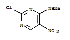 2-chloro-N-methyl-5-nitropyrimidin-4-amine molecular structure