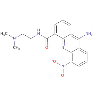 4-Acridinecarboxamide, 9-amino-N-[2-(dimethylamino)ethyl]-5-nitro- molecular structure