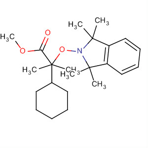 Cyclohexanepropanoic acid,a-[(1,3-dihydro-1,1,3,3-tetramethyl-2H-isoindol-2-yl)oxy]-a-methyl-,methyl ester molecular structure