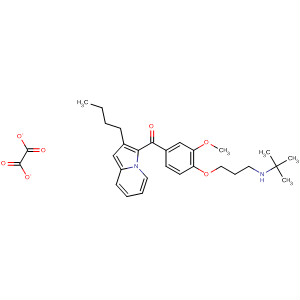 Methanone,(2-butyl-3-indolizinyl)[4-[3-[(1,1-dimethylethyl)amino]propoxy]-3-methoxyphenyl]-, ethanedioate