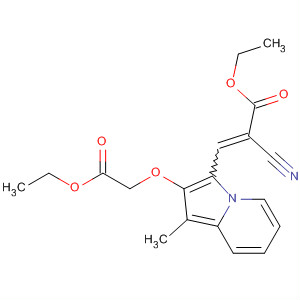 2-Propenoic acid,2-cyano-3-[2-(2-ethoxy-2-oxoethoxy)-1-methyl-3-indolizinyl]-, ethyl ester