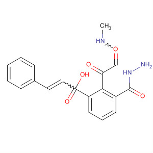2-Propenoic acid, 3-phenyl-,2-[(methylamino)oxoacetyl]-1-phenylhydrazide