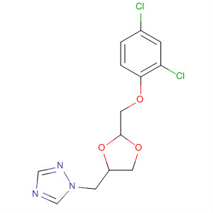 1H-1,2,4-Triazole,1-[[2-[(2,4-dichlorophenoxy)methyl]-1,3-dioxolan-4-yl]methyl]- molecular structure